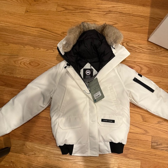 Canada Goose Puffer Jacket with Fur Trim Hood